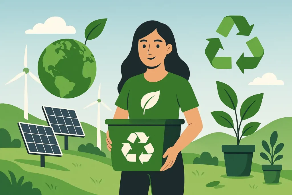 DMS Ventures team providing smart bin food composter and sustainable waste management solutions in UAE