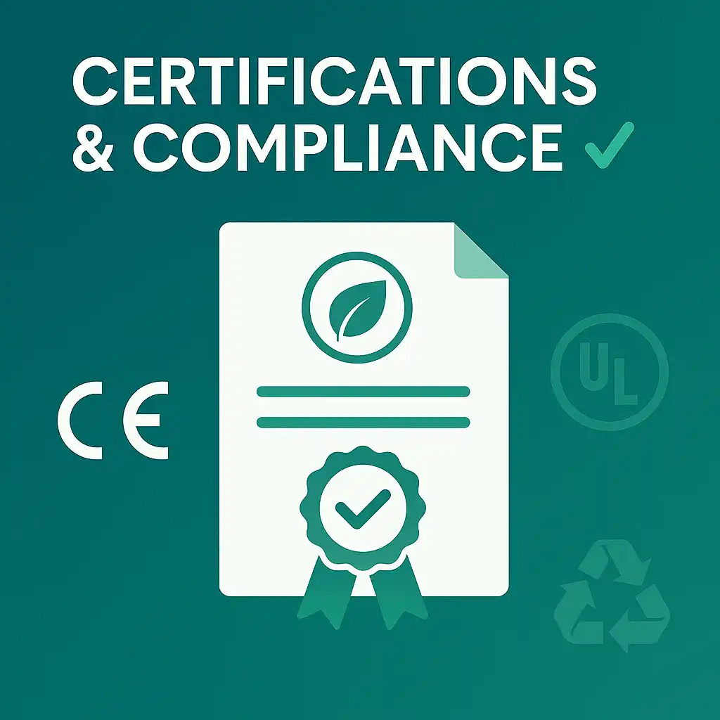 DMS Ventures smart bin food composters with ISO certifications and compliance with global waste management standards