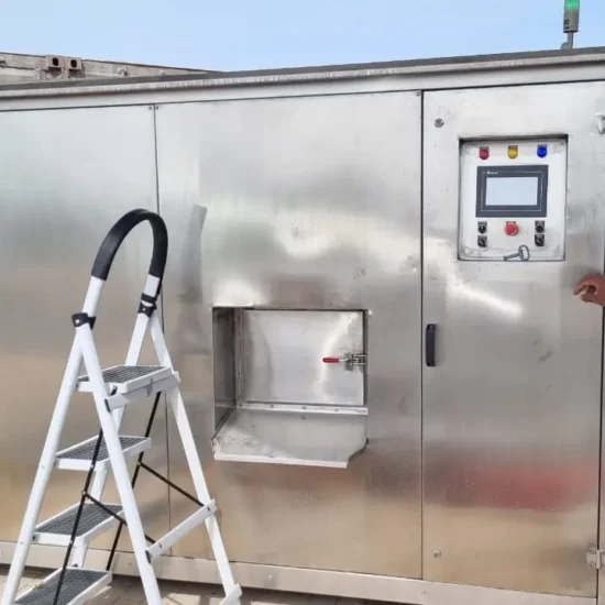 Smart bin composter operating in Masdar City sustainability project