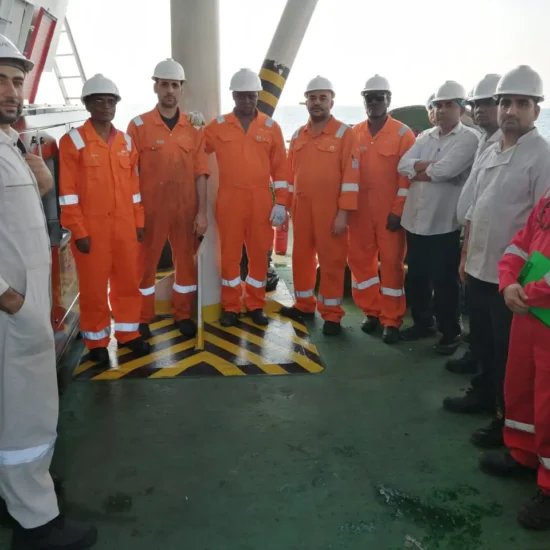 DMS Venture and Saudi Aramco teams after smart bin composter installation