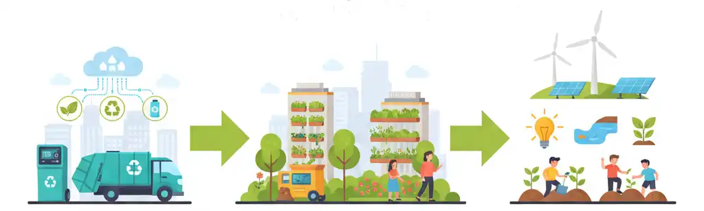 Eco-friendly composting technology supporting circular economy and green initiatives