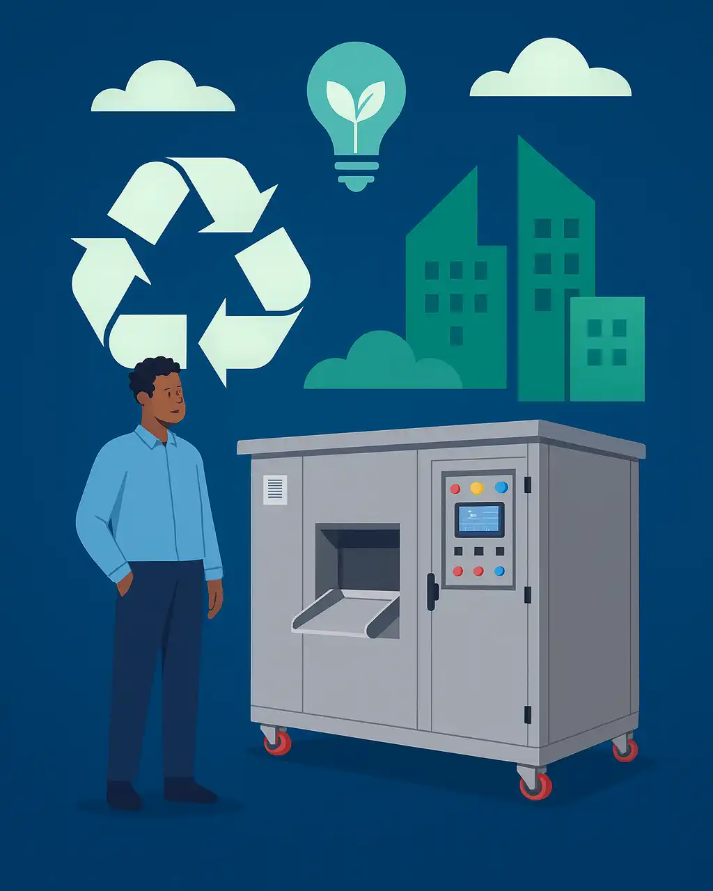 DMS Ventures smart bin food composter and sustainable waste management solutions trusted by global leaders in UAE and Middle East